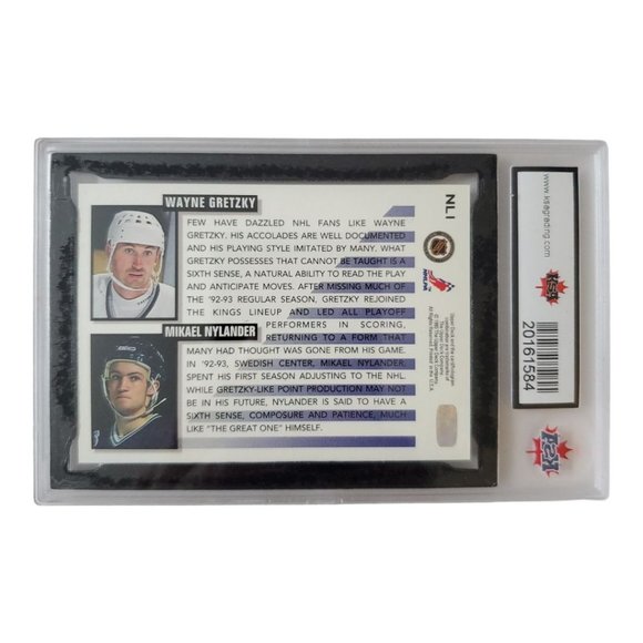 KSA Graded 93-94 Upper Deck Gretzky/Nylander hockey card - Picture 2 of 2